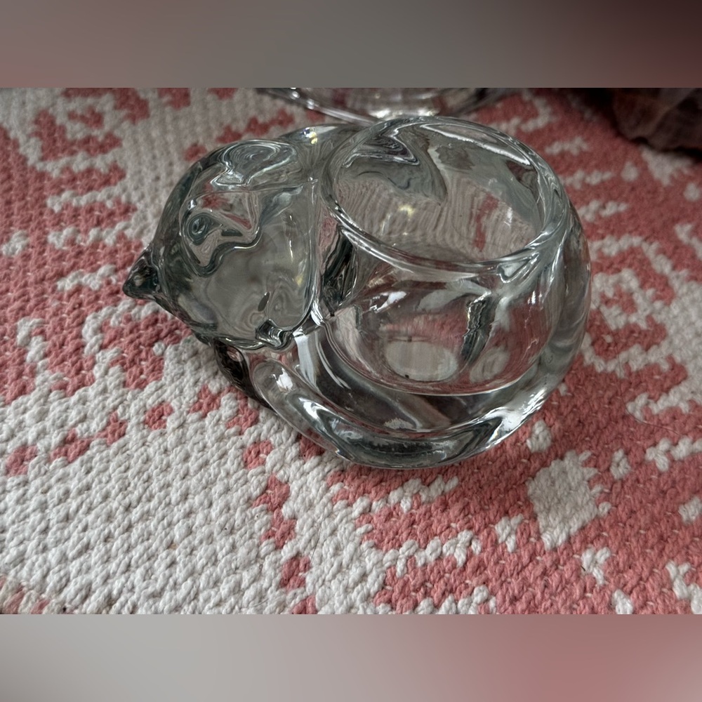 Sleeping Cat Votive VTG✨